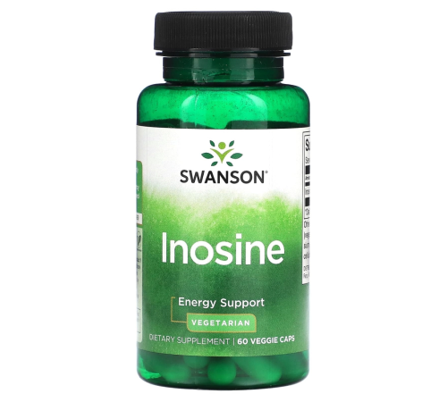 Swanson, Инозин, 60 вегетарианских капсул (500 мг в 1 капсуле)